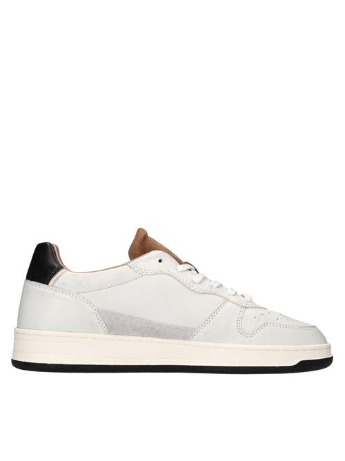 Sneakers in pelle e camoscio D.A.T.E. | COURT 2.0 VINTAGEBIANCO-CUOIO-BLU-VERDE